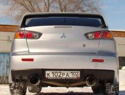 11 699 р. Спойлер Evo V1 Высокий Mitsubishi Lancer 10 седан дорестайлинг (2007-2010) (Неокрашенный)  с доставкой в г. Королёв. Увеличить фотографию 2