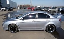 2 799 р. Комплект жабер на передние крылья Evo Mitsubishi Lancer 10 седан дорестайлинг (2007-2010) (Неокрашенный)  с доставкой в г. Королёв. Увеличить фотографию 4