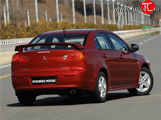 3 499 р. Задний бампер Стандарт Mitsubishi Lancer 10 CY седан дорестайлинг (2007-2010) (Неокрашенный)  с доставкой в г. Королёв