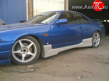 9 549 р. Пороги накладки GTR Nissan Skyline R33 (1993-1998) (Неокрашенные)  с доставкой в г. Королёв