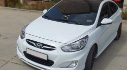 3 399 р. Накладка CT на передний бампер Hyundai Solaris RBr седан дорестайлинг (2010-2014) (Неокрашенная)  с доставкой в г. Королёв. Увеличить фотографию 2