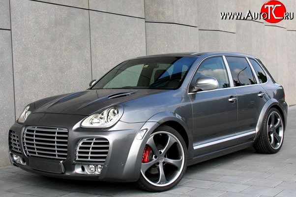 30 699 р. Передний бампер Techart Magnum I Porsche Cayenne 955 (2002-2006) (Неокрашенный)  с доставкой в г. Королёв