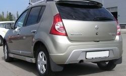 6 549 р. Пороги накладки Kart RS Renault Sandero (BS) (2009-2014) (Неокрашенные)  с доставкой в г. Королёв. Увеличить фотографию 2