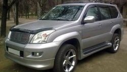 14 149 р. Пороги накладки Original Design Toyota Land Cruiser Prado J120 (2002-2009) (Неокрашенные)  с доставкой в г. Королёв. Увеличить фотографию 3