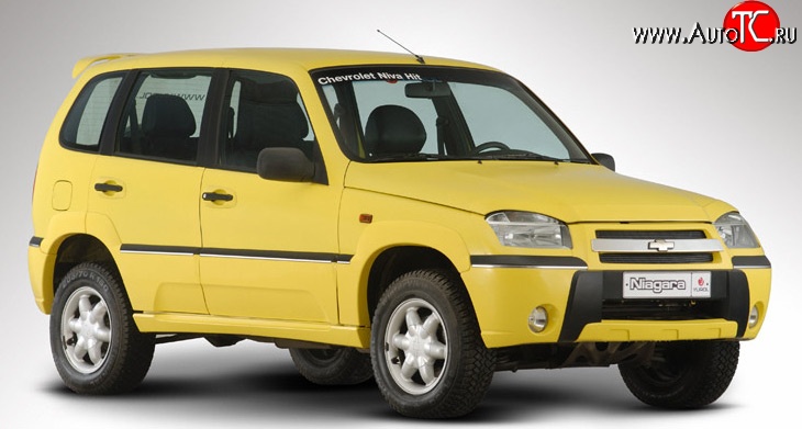 4 499 р. Комплект накладок на двери Ниагара Chevrolet Niva 2123 дорестайлинг (2002-2008) (Неокрашенные)  с доставкой в г. Королёв