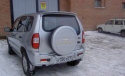 2 299 р. Чехол запасного колеса Chevrolet  Chevrolet Niva  2123 (2002-2020), Лада 2123 (Нива Шевроле) (2002-2021), Лада Нива Трэвел (2021-2024) (Неокрашенный)  с доставкой в г. Королёв. Увеличить фотографию 2