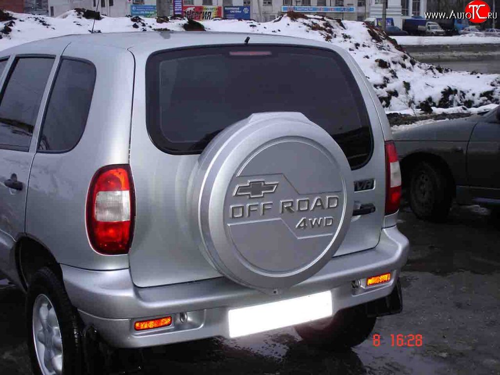 3 659 р. Бокс запасного колеса Off-Road  Chevrolet Niva  2123 (2009-2020), Лада 2123 (Нива Шевроле) (2002-2021), Лада Нива Трэвел (2021-2024) (Неокрашенный)  с доставкой в г. Королёв