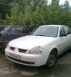 749 р. Решётка радиатора Car.t MMC Style Лада Приора 2172 хэтчбек дорестайлинг (2008-2014) (Неокрашенная)  с доставкой в г. Королёв. Увеличить фотографию 2