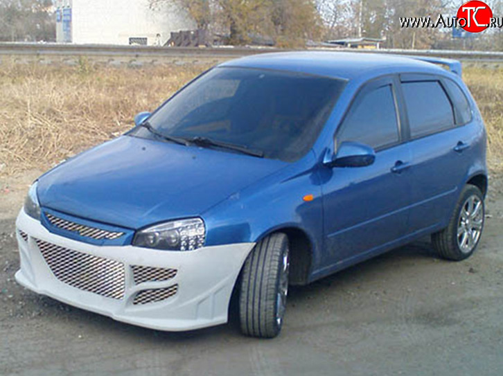 2 099 р. Передний бампер M-VRS Лада Калина 1119 хэтчбек (2004-2013) (Неокрашенный)  с доставкой в г. Королёв