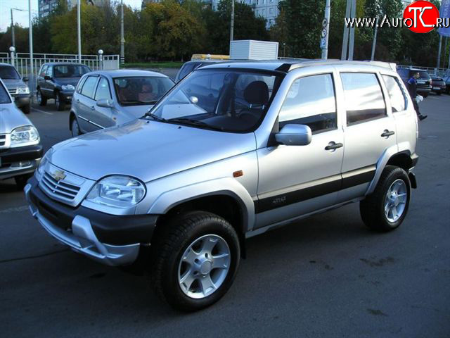 889 р. Накладки на зеркала Трофи после 2005 г.в Chevrolet Niva 2123 дорестайлинг (2002-2008) (Неокрашенные)  с доставкой в г. Королёв