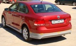 4 999 р. Пороги накладки Racing Volkswagen Polo 5 седан дорестайлинг (2009-2015) (Неокрашенные)  с доставкой в г. Королёв. Увеличить фотографию 2