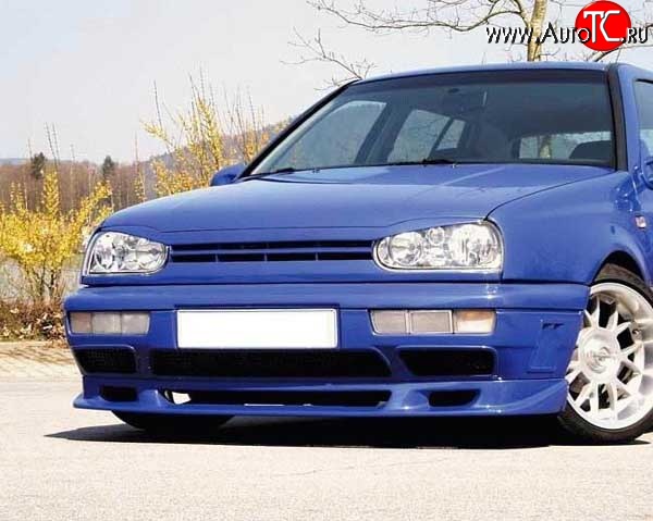 4 399 р. Накладка переднего бампера Fast V2 Volkswagen Golf 3 (1991-1998)  с доставкой в г. Королёв