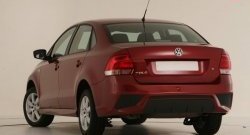 7 249 р. Задний бампер Sport Volkswagen Polo 5 седан дорестайлинг (2009-2015) (Неокрашенный)  с доставкой в г. Королёв. Увеличить фотографию 2