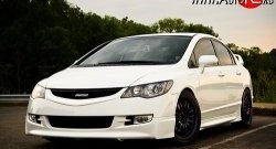 Накладка переднего бампера Mugen Style Honda (Хонда) Civic (Цивик)  FD (2005-2008) FD седан дорестайлинг