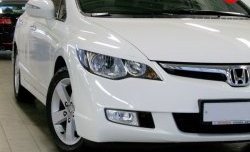 1 149 р. Реснички Mugen  Honda Civic  FD (2005-2011) седан дорестайлинг, седан рестайлинг (Неокрашенные)  с доставкой в г. Королёв. Увеличить фотографию 3