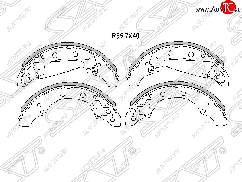 1 769 р. Колодки тормозные SAT (передние) Skoda Fabia Mk1 седан рестайлинг (2004-2008)  с доставкой в г. Королёв