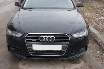 1 139 р. Реснички на фары KURAJ  Audi A4  B8 (2007-2011) дорестайлинг, седан (Неокрашенные)  с доставкой в г. Королёв. Увеличить фотографию 2