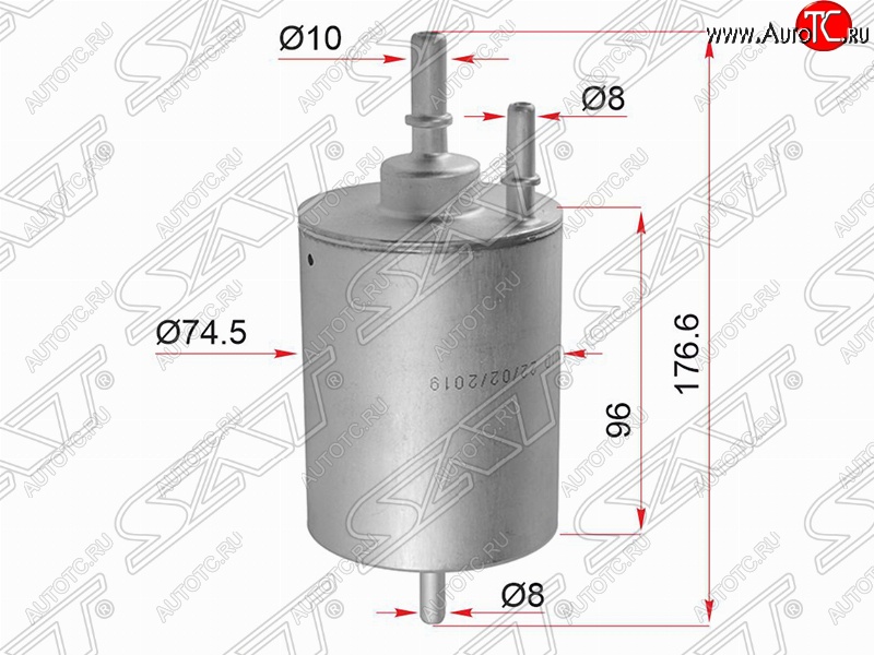 1 679 р. Топливный фильтр SAT (1.8/2.4/3.0/4.2)  Audi A4 ( B6,  B7) - A6  C6  с доставкой в г. Королёв