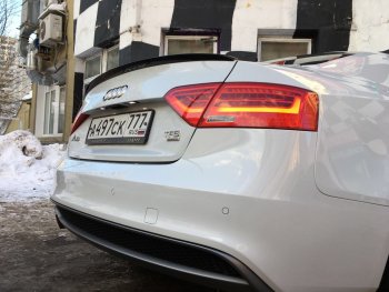 3 599 р. Лип спойлер АВТОКРАТ Audi A5 8T дорестайлинг, лифтбэк (2007-2011) (Неокрашенный)  с доставкой в г. Королёв. Увеличить фотографию 1