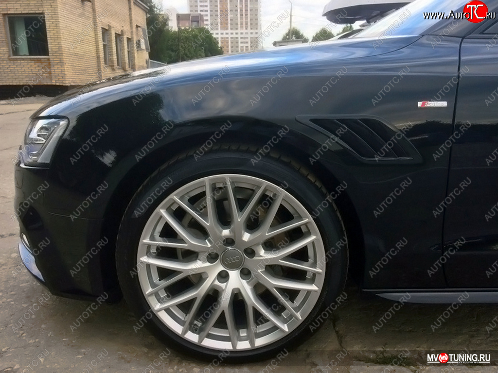 3 499 р. Накладки на крылья MV Tuning (жабры)  Audi A5  8T (2007-2011) дорестайлинг, лифтбэк  с доставкой в г. Королёв