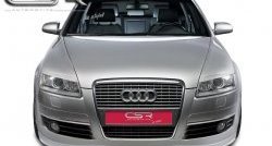 4 999 р. Накладка на передний бампер CSR v2 Audi A6 C6 дорестайлинг, седан (2004-2008)  с доставкой в г. Королёв. Увеличить фотографию 2