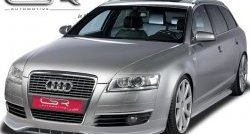 Накладка на передний бампер CSR v2 Audi A6 C6 дорестайлинг, седан (2004-2008)