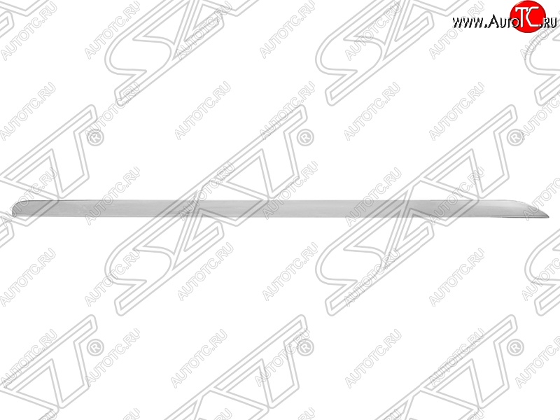 879 р. Левый молдинг на передний бампер SAT (хром)  Audi A6  C6 (2008-2010) рестайлинг, седан, рестайлинг, универсал  с доставкой в г. Королёв