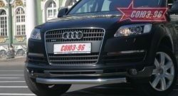 Защита переднего бампера одинарная Souz-96 (d60) Audi Q7 4L дорестайлинг (2005-2009)