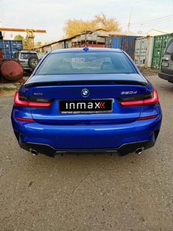 12 999 р. Диффузор заднего бампера М-Perfomance 320  BMW 3 серия  G20 (2018-2022) седан Inmax (цвет: черный глянец)  с доставкой в г. Королёв. Увеличить фотографию 10