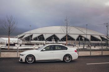 5 999 р. Накладки M-Perfomance под задний бампер (мини-лезвия)  BMW 3 серия  F30 (2012-2018) седан дорестайлинг, седан рестайлинг (цвет: черный матовый)  с доставкой в г. Королёв. Увеличить фотографию 13