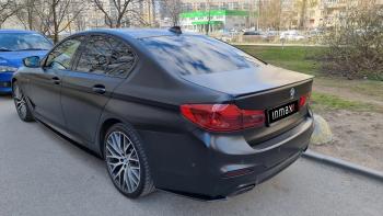 5 999 р. Накладки M-Perfomance под задний бампер (мини-лезвия) Inmax  BMW 5 серия  G30 (2016-2020) дорестайлинг, седан (цвет: черный глянец)  с доставкой в г. Королёв. Увеличить фотографию 11