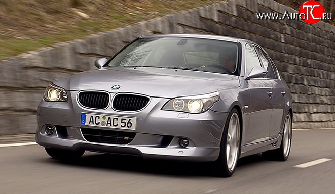 4 999 р. Накладка AC Schnitzer на передний бампер BMW 5 серия E60 седан дорестайлинг (2003-2007)  с доставкой в г. Королёв