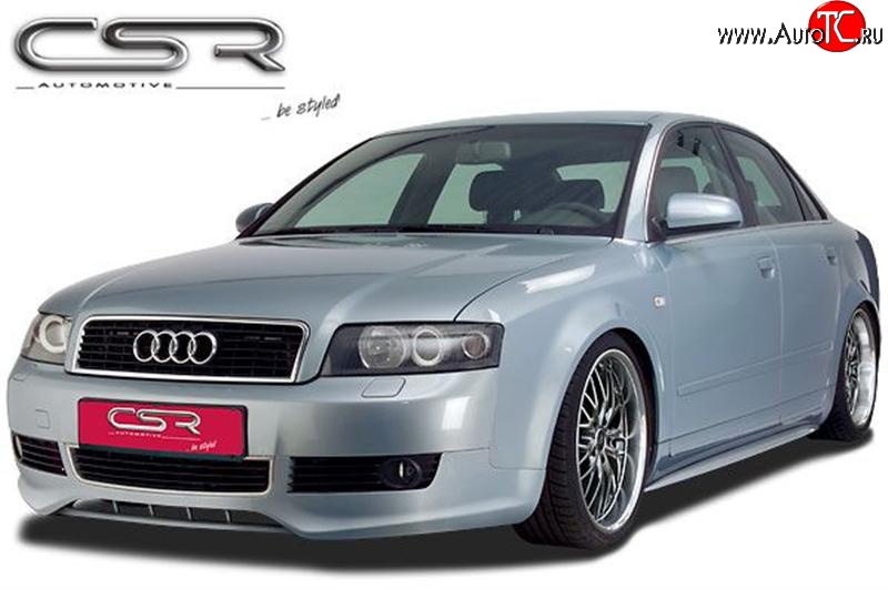 4 399 р. Накладка CSR на передний бампер Audi A4 B6 седан (2000-2006)  с доставкой в г. Королёв