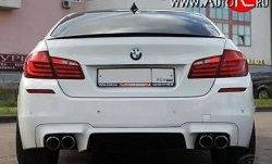 5 999 р. Лип спойлер М-Perfomance BMW 3 серия F30 седан дорестайлинг (2012-2015) (Черный матовый)  с доставкой в г. Королёв. Увеличить фотографию 3