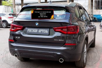 569 р. Накладки задних фонарей RA  BMW X3  G01 (2017-2021) дорестайлинг (Неокрашенные)  с доставкой в г. Королёв. Увеличить фотографию 5