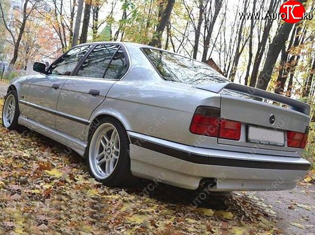 4 499 р. Накладка на задний бампер Schnitzer BMW 5 серия E34 седан дорестайлинг (1988-1994)  с доставкой в г. Королёв