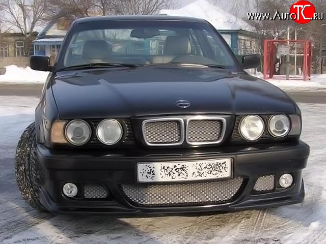 6 899 р. Передний бампер RIEGER BMW 5 серия E34 седан дорестайлинг (1988-1994) (Неокрашенный)  с доставкой в г. Королёв