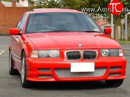 8 149 р. Передний бампер Seidl V2 BMW 3 серия E36 седан (1990-2000) (Неокрашенный)  с доставкой в г. Королёв