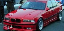 849 р. Реснички на фары Sport BMW 3 серия E36 седан (1990-2000) (Неокрашенные)  с доставкой в г. Королёв. Увеличить фотографию 2