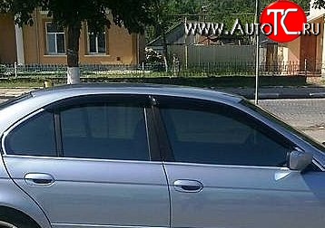 999 р. Комплект дефлекторов окон (ветровиков) 4 шт. (седан) Russtal BMW 5 серия E39 седан рестайлинг (2000-2003)  с доставкой в г. Королёв