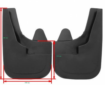 749 р. Универсальные передние брызговики (широкие) ПТП64 Uni4  Lexus NX350 AZ20 (2021-2022)  с доставкой в г. Королёв. Увеличить фотографию 1