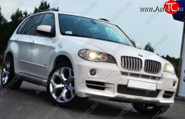 8 999 р. Накладка на передний бампер CT BMW X5 E53 дорестайлинг (1999-2003) (Неокрашенная)  с доставкой в г. Королёв