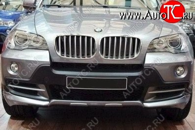 46 999 р. Накладка на передний бампер CT BMW X5 E70 дорестайлинг (2006-2010) (Неокрашенная)  с доставкой в г. Королёв