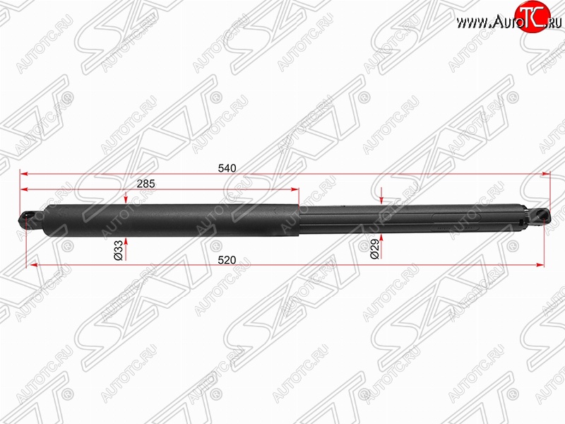 6 499 р. Упор крышки багажника SAT (газовый)  BMW X5  E70 (2006-2013) дорестайлинг, рестайлинг  с доставкой в г. Королёв