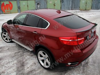 4 649 р. Лип спойлер Tuning-Sport BMW X6 E71 дорестайлинг (2008-2012) (Неокрашенный)  с доставкой в г. Королёв. Увеличить фотографию 2