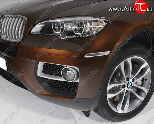 5 949 р. Подиумы противотуманных фар СТ BMW X6 E71 дорестайлинг (2008-2012)  с доставкой в г. Королёв