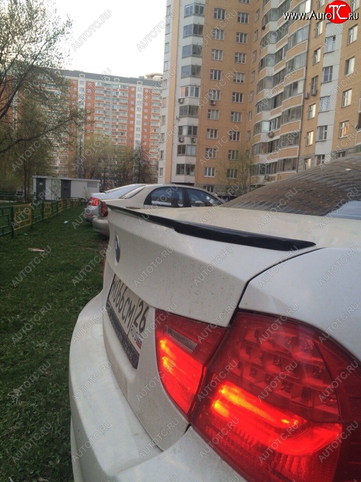 3 399 р. Лип спойлер  3 серия E90 (04-11) АВТОКРАТ  BMW 3 серия  E90 (2004-2008) седан дорестайлинг (Неокрашенный)  с доставкой в г. Королёв