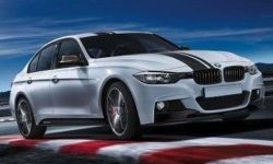 22 199 р. Пороги накладки M-performance BMW 3 серия F30 седан дорестайлинг (2012-2015) (Неокрашенные)  с доставкой в г. Королёв. Увеличить фотографию 3