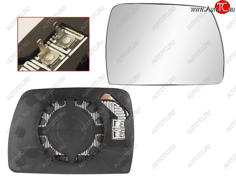 1 599 р. Правое полотно зеркала SAT (асферическое с обогревом)  BMW X3  E83 (2003-2009)  с доставкой в г. Королёв