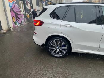 23 499 р. Диффузор заднего бампера М-Perfomance с элеронами  BMW X5  G05 (2018-2022) Inmax (цвет: черный глянец)  с доставкой в г. Королёв. Увеличить фотографию 3